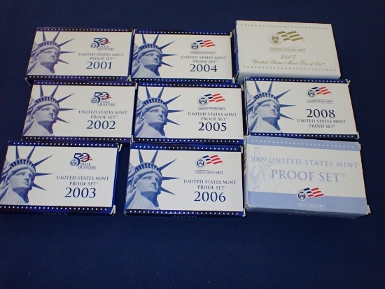 2001-2009 Proof Sets