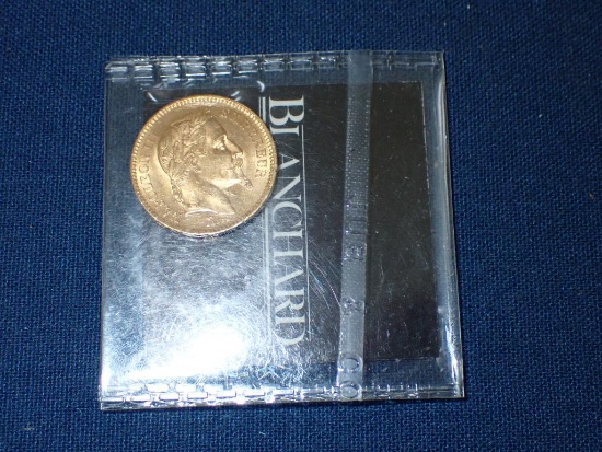 French 20 Franc Gold Coin