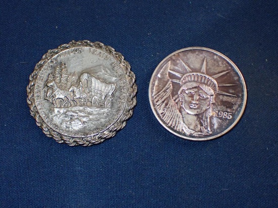 Two One Ounce Silver Rounds
