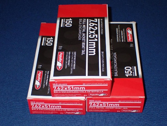 Three Boxes of 7.62x51mm Ammo