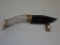 Carved Eagle Handle Flint Knapped Knife