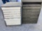 2 metal Parts Bin Cabinets