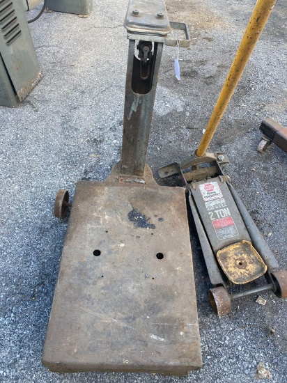 Scale and Floor Jack Lot