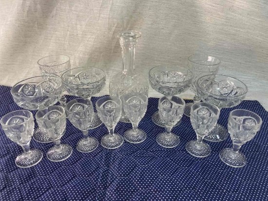 Pressed Glass Set