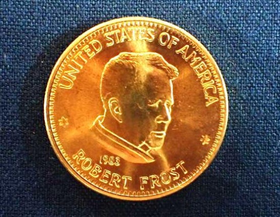 1983 Robert Frost One Ounce Gold Coin