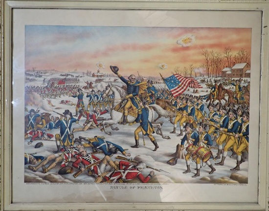 Louis Kurz's Lithograph 1911, Battle of Princeton