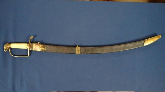 War of 1812 Eagle Head Light Artillery Saber