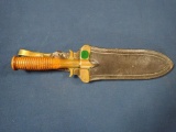 US Springfield Model 1880 Hunting Knife with Brass Hilt