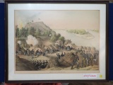 Kurz & Allison Lithograph 1888 Battle of Vicksburg