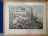 Kurz & Allison Lithograph 1889, Battle of Lookout Mountain
