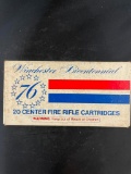 full Box of Winchester Bicentennial Rifle .20 Cartridges