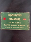 Partial Box of Remington Kleanbore Paper Bullet Blanks