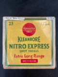 Full box of Remington Kleanbore 12 guage Nitro Express Shot Shells