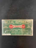 Full box Remington .32 Automatic Kleanbore Cartridges