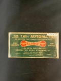 Full box Remington .32 Automatic Kleanbore Cartridges