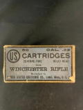 Partial box of Winchester Rifle .32 Caliber Cartridges