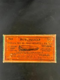 Partial box of Winchester .30 Caliber Mauser Full Patch Cartridges