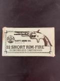 Partial box of Navy Arms Co. .32 Short Rim Fire Cartridges