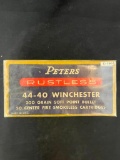 Full box of Peters .44-40 Winchester C. F. Cartridges