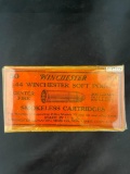 Full box of Winchester .44 Soft Point Smokeless Cartridges