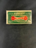 Full box of Remington Kleanbore 22 Long Rifle Cartridges