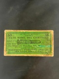 Partial box of Winchester .25-20 Model 1892 Cartridges