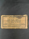 Partial box of Pistol Ball .45 Caliber Cartridges