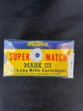 Full box of Western .22 Super Match Mark II Cartridges