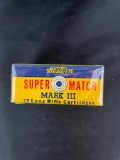 Full box of Western .22 Super Match Mark II Cartridges