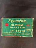 Partial box of Remington Kleanbore 30-40 Krag Cartridges