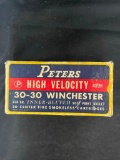 Partial box of Peters High Velocity 30-30 Winchester Cartridges