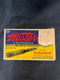 Partial box of Western 6.5 m/m Mannlicher-Schoenauer Cartridges