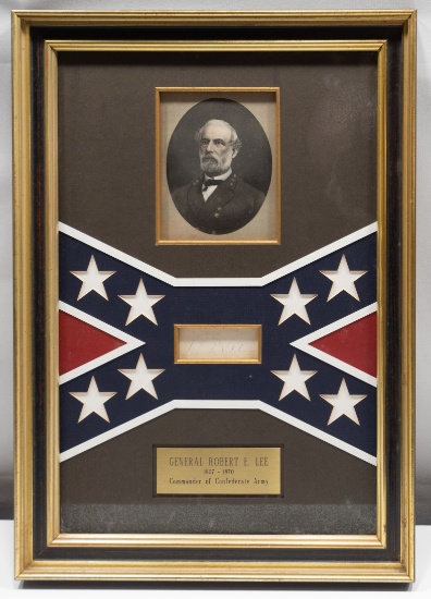 Highly Sought After Original Robert E. Lee Autograph