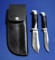Twin Set Buck Fixed Blade Knives 102 & 103