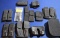 Lot of 11 Leather & Cloth Magazine Holders