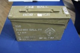 Metal Ammo Box with 7.62 MM x 39 Ball F4