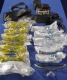 Climbing Straps & 13 Pairs of Safety Glasses