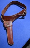 Leather Cartridge Belt & Triple K Holster