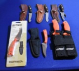 Old Timer Lot of 7 fixed blade knives.