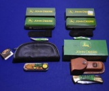 John Deere folding knife Lot- all in original boxes/ packaging
