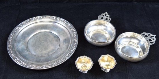 Sterling Silver Lot...Gorham Porringer/ Salt Cellars / Bowl