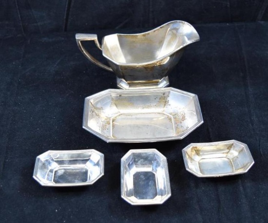 Lot of Sterling Silver Gorham Gravy/ Gorham Rectangle
