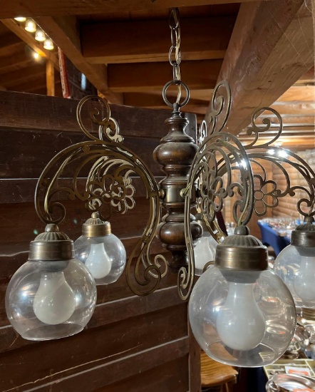 5 Globe Hanging Chandelier