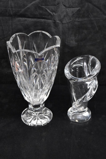 Marquis Crystal Vase & Vannes Glass Vase