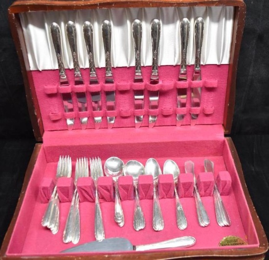 Oneida Heiress 1942 Sterling Silver Silverware Service for 8