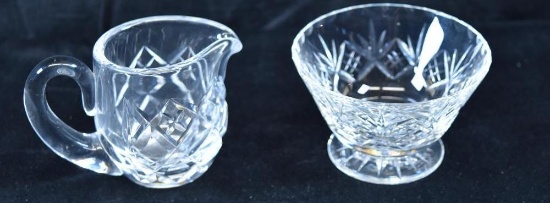 Waterford Small Pitcher / Edinburgh Crystal Scotland Dish