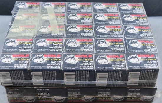 2 Bricks Wolf 7.62 x 39mm Ammo (50 Boxes)