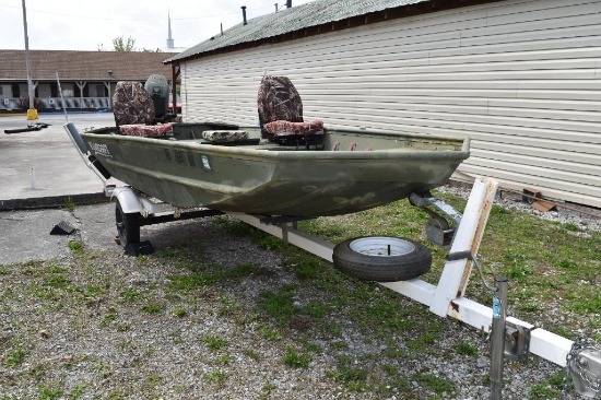 Alumacraft 14' Aluminum Fishing Boat with Trailer