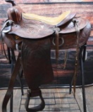 Hand Tooled Western Saddle