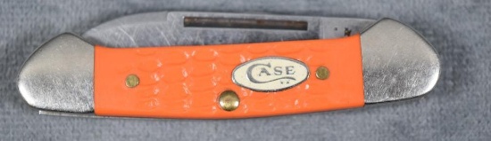 Case Butterbean Orange Handle 2 Blade Knife
